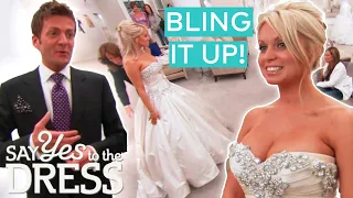 Yankees Bride Forced To "Bling It Up" By Her Celebrity Entourage! | Say Yes To The Dress