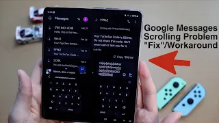 Google Messages Bouncing Text Problem on Samsung Z Fold 5! - "Fix" or Workaround