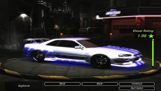 HOW TO CUSTOMIZE  2FAST2FURIOUS SKYLINE IN NFSU2 (AR GAMING)