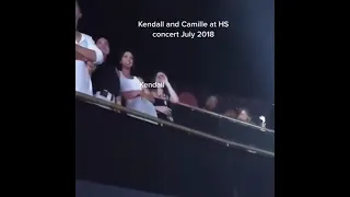 Kendall Jenner and Camille at Harry Styles concert