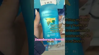 DESODORANTE ECONÓMICO SECRET PARA MAL OLOR DE AXILAS