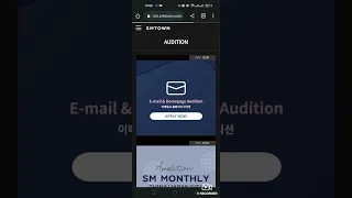 How to apply SM audition/SM website audition tutorial