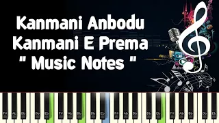 Kanmani Anbodu (guna) Kammani e Prema /Priyathama Neevachata/Piano Notes/Midi File /Karaoke