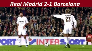 Real Madrid 2-1 Barcelona 2003/2004 All Goals & Full Highlights 2002-03 (English Commentary)