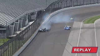 IndyCar Series 2017. FP4 Indy 500. Josef Newgarden Hard Crash