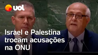 Israel e Palestina trocam acusações na ONU; embaixador exibe vídeo com decapitações