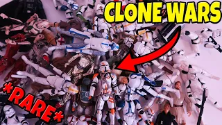 I Found a HUGE + RARE Clone Wars Collection! (Star Wars Action Figures)