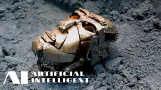 AI artificial intelligence robot face looking like human 😮 how I get it in soil amezing creative