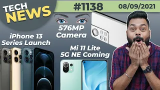 Mi 11 Lite 5G NE India Launch,576MP Camera Coming, iPhone 13 Launch, realme Pad Full Specs-#TTN1138