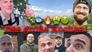 Bushcraftkochen mit Sacki,Naturensöhne,Survival Mattin, Thomas Gast und Fritz Meinecke. Satire