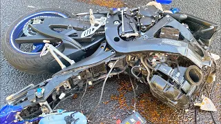 BIKES FALL TO PIECES - Crazy Motorcycle Moments - Ep. 442