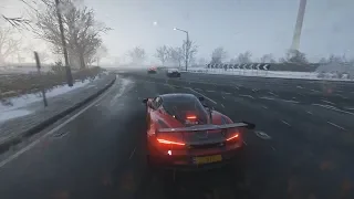 Forza Horizon 4 | McLaren 720S Coupe | Racing under Blizzard Snow