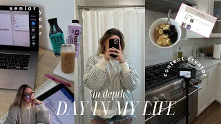 *in depth* college day in my life 📚☕️| notion content calendar & planning, productive vlog 2023