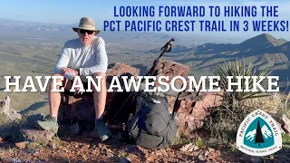 Looking Forward to Hiking the Pacific Crest Trail in 3 weeks.