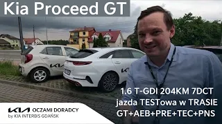 Kia Proceed GT [1.6 T-GDI 204KM 7DCT] jazda TESTowa w TRASIE wersją GT | 4K