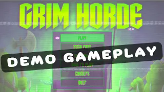 GRIM HORDE Demo Gameplay | Attempting the Boss Fight