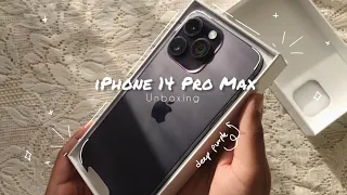  iPhone 14 Pro Max UNBOXING (Deep purple) 💜 kawaii accessories+ more