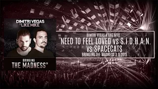 16 Need To Feel Loved vs S.I.D.H.A.N. vs Spacecats (Dimitri Vegas & Like Mike Mashup BTM 3.0 2015)