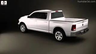 Dodge Ram 1500 Crew Cab Big Horn 5-foot 7-inch Box 2012 by 3D model store Humster3D.com