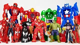 Thanos appeared with Gauntlet, Go Avengers~! Hulkbuster, Iron man, Spider man, Captain America, Hulk