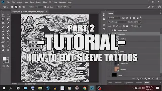 WWE 2K Games Tutorial: How To Edit Single & Sleeve Tattoos Part 2 | Photoshop *READ DESCRIPTION*
