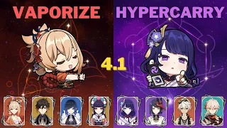 C0 Yoimiya Vaporize & C1 Raiden Hypercarry - 4.1 Spiral Abyss Floor 12