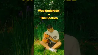 When Wes Anderson Tapes your Video🤩 #guitar #chords #acoustic #groove #Beatles #Blackbird