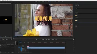 Добавление анимационного текста Adobe Premiere (22 пресета)