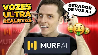 Gerador de Voz Realista | Use I.A para transformar Texto em Anúncios e Vídeos! Murf.ai