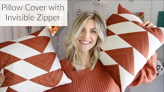 🧵Geese Pillow Cover with Invisible Zipper 🎉