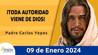 Evangelio De Hoy Martes 9 Enero 2024 l Padre Carlos Yepes l Biblia l  Marcos 1,21-28 l Católica