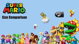 Super Mario Size Comparison (Characters countings)