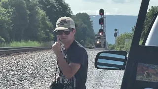 Railfanning at CP Brock Siding, Brownsboro, Al Ft. Alabama District Railfan