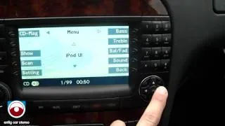 2004 Mercedes Benz S55 iPod AUX USB Adapter Dension GW51MO2 Product Demonstration