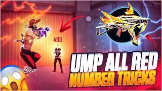 Ump - Red number Trick || 2gb, 4gb, 6gb Ram Headshot Settings || Free Fire Max Headshot Trick