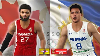 Paris Olympics 2024 l Gilas Pilipinas VS Canada l JC and Junemar take-over l NBA 2K23 PC Gameplay