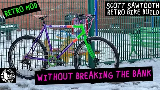 Retro MTB Commuter Build Without Breaking The Bank - Scott Sawtooth Pt2 - Vintage Bike