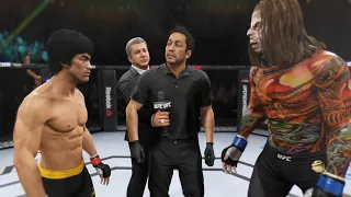 Bruce Lee vs. Violent Mercenary - EA Sports UFC 2 🐉 - Crazy UFC 👊🤪