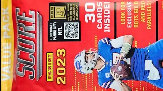 My First Look At 2023 Score Football (30-Card Value Pack Opening)