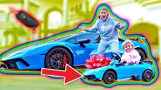 SURPRISING MINI JAKE PAUL WITH A MINI LAMBORGHINI!!