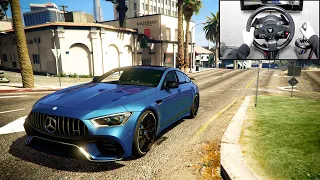 GTA 5 | Mercedes AMG GT 63 S | Steering Wheel + Clutch + 8H-Shifter | GamePlay Grand Theft Auto V