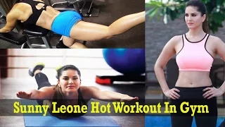 Sunny Leone Hot Gym Workout 30th December 2016