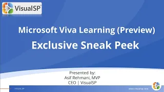 Viva Learning - Get an exclusive sneak peek