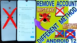 Samsung android 12 Frp Bypass / Unlock Google Account Lock Without Pc | MISTAKE Knox