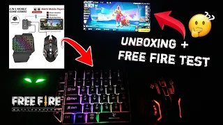 4 IN 1 MOBILE GAMING COMBO || HOW TO PLAY FREE FIRE MOUSE AND KEYBOARD IN MOBILE ||