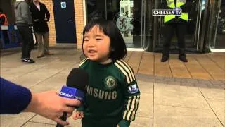 Young Chelsea fan sings Blue Is The Colour