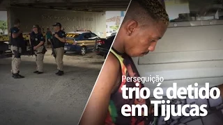 Trio é detido após perseguição em alta velocidade