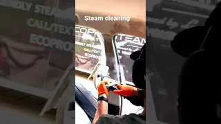 Car steam cleaning transformation #ytshorts