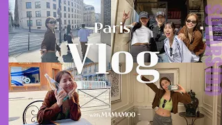 VLOGㅣWhat happened in Paris? Walking around with MAMAMOO, Pizza, Pasta, Luxury shops, Starbucks