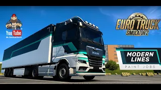 Euro Truck Simulator 2: Modern Lines Paint Jobs Pack Release
